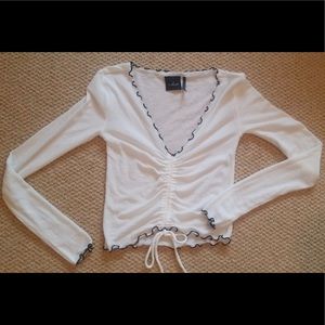 Urban Outfitters Alexa Lettuce Edged Top